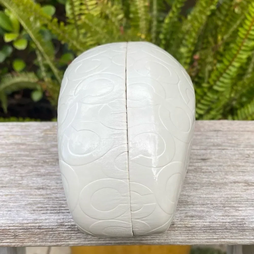 Coach white signature